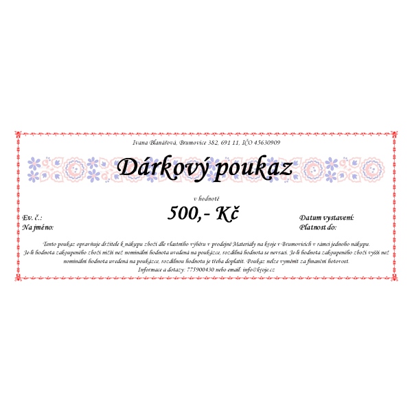 Dárkové poukazy