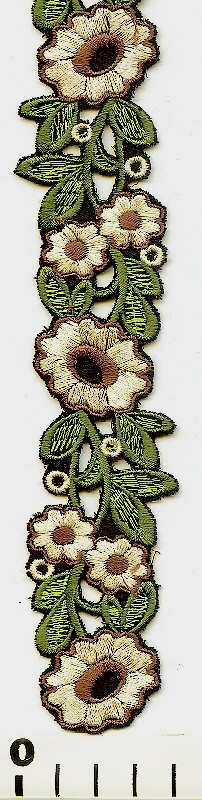 Porta vyšívaná šíře 3,5 cm 005