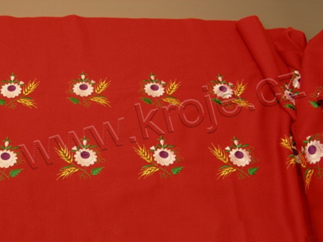 Sukně kyjovská dětská pávka - polotovar 011