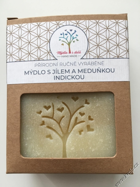 Mýdlo s jílem a meduňkou 014