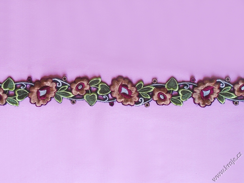 Porta vyšívaná šíře 4,2 cm 007