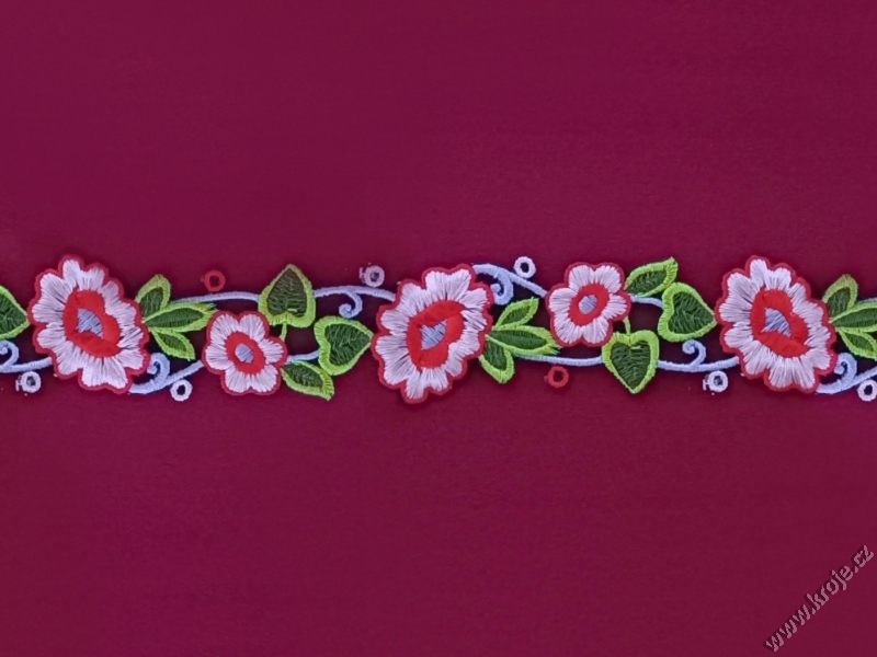 Porta vyšívaná šíře 4 cm 008