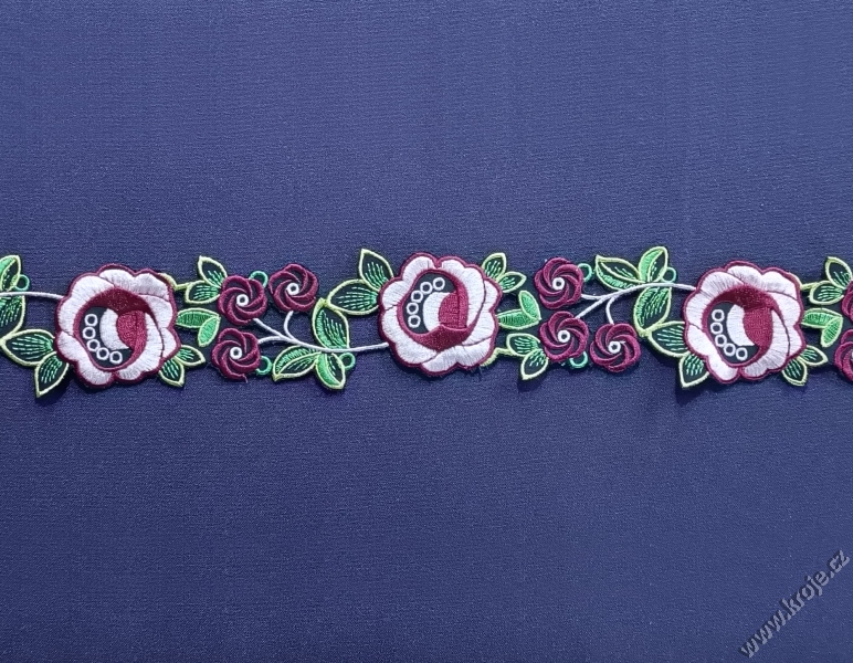 Porta vyšívaná šíře 5,5 cm 048