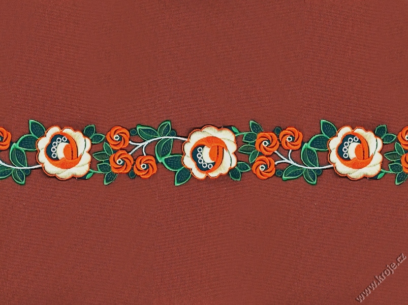 Porta vyšívaná šíře 5,5 cm 054